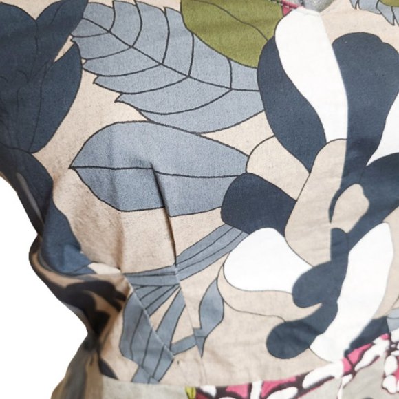 Marni Heathered Multi Floral Cotton Sleeveless Peplum Blouse/Top, - Picture 8 of 16